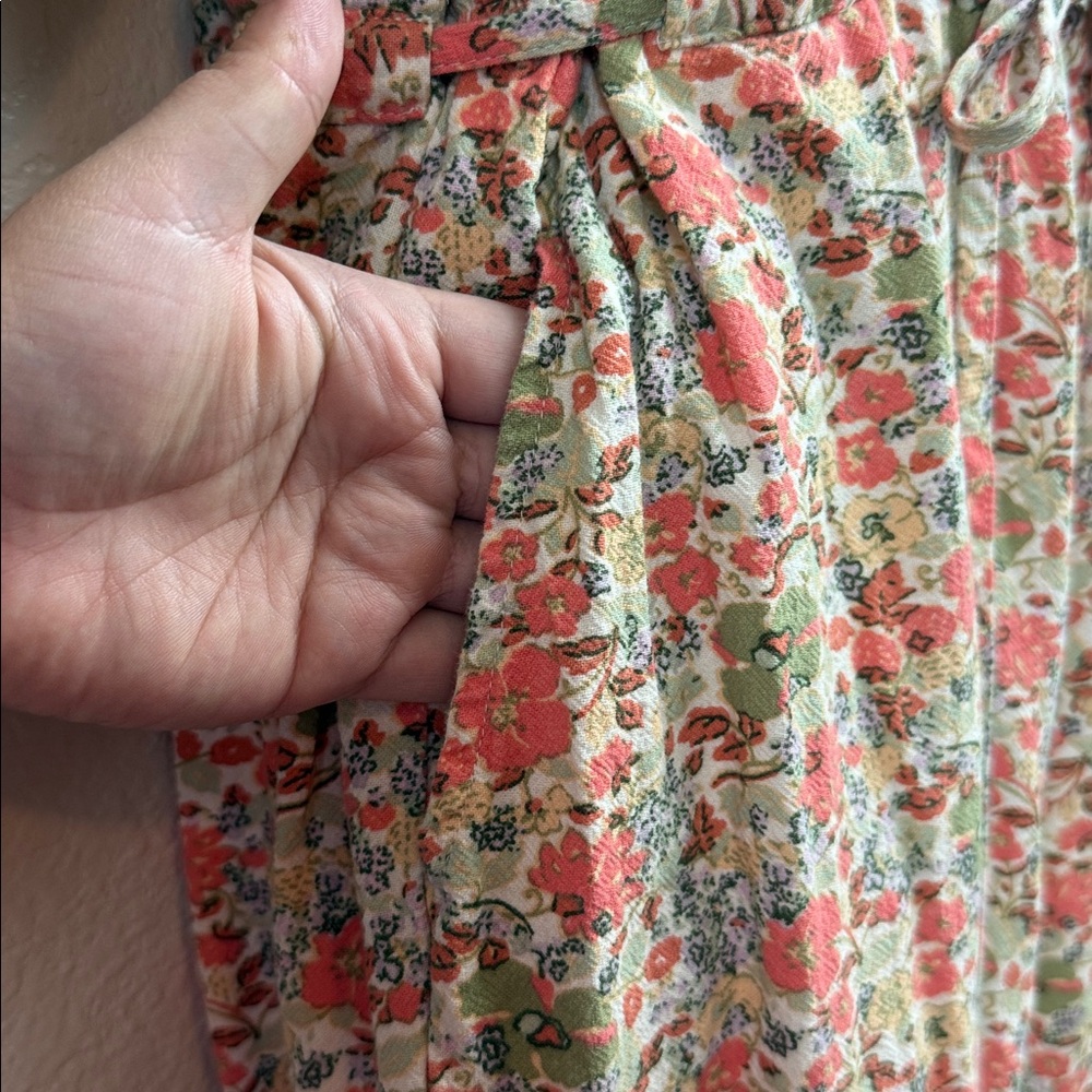 Universal Thread Floral Button-Front Jumpsuit Wit… - image 8